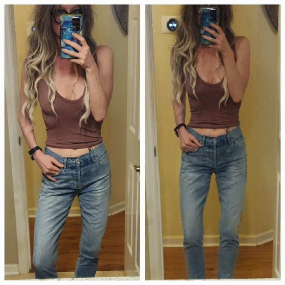 Citizens Of Humanity Liya High Rise Classic Fit Crop Jeans